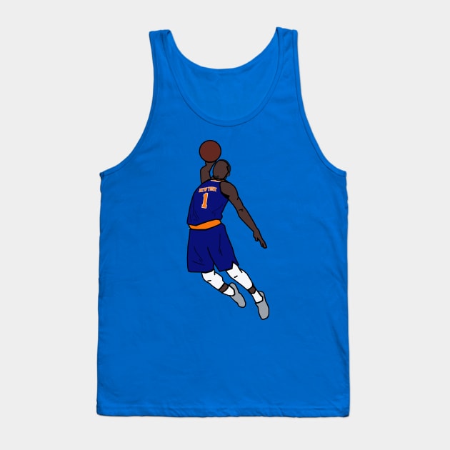 Dennis Smith Jr Dunk - New York Knicks Tank Top by xavierjfong